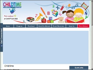 Web site www.childtime.com, Childtime of Edmond