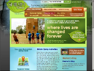 Web site www.shilohcamp.org, Shiloh Summer Camp