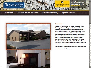 Web site www.travelodgeokc.com, Travelodge